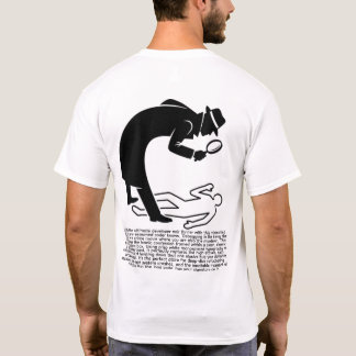 Camiseta Depurar é resolver quando você é o culpado