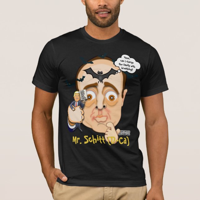 Camiseta Deputado Adam Schiff - Toon Tee de Bubba (Frente)