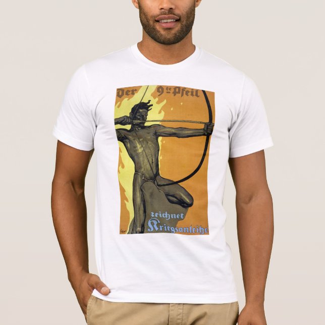Camiseta Der 9te Pfeil - Poster da Primeira Guerra Mundial  (Frente)