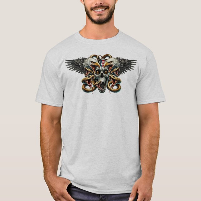 Camiseta Der Adler und Schlangen Gott der Finsternis (Frente)