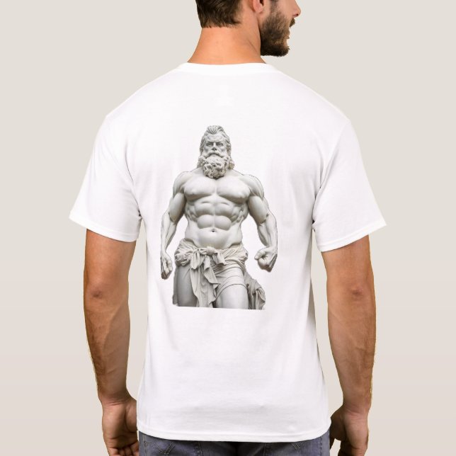 Camiseta Der größte Held aller Zeiten – Herkules in Gold (Verso)