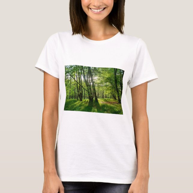 Camiseta Der Wald im Frühling (Frente)