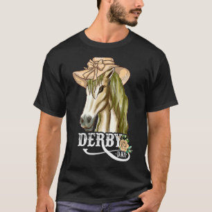 Camiseta Derby Day Horse Racing Derby Dress Hats and Horse