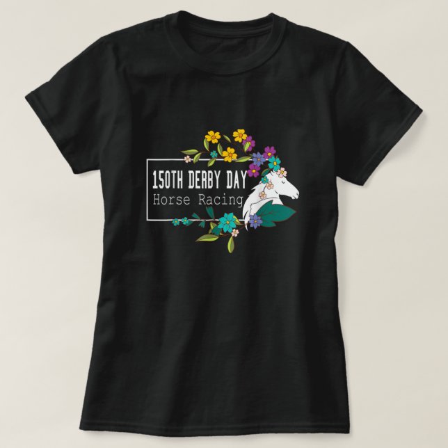 Camiseta Derby Day Horse Racing Funny Lover Horse Tee (Frente do Design)