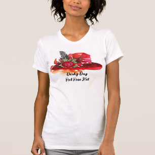 Camiseta Derby Day Red Rose Hat
