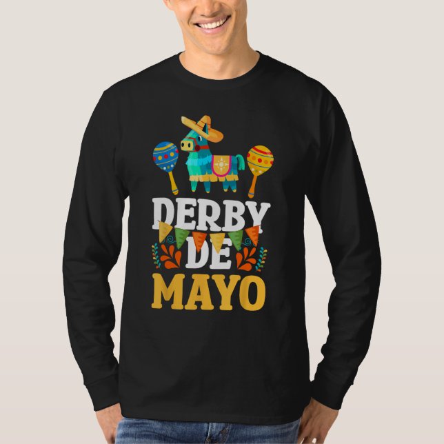 Camiseta Derby De Mayo Mexican Cinco De Mayo Pinata Maracas (Frente)