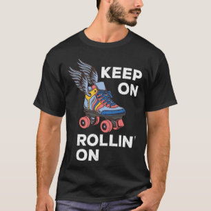 Camiseta Derby de Patinação sobre Rodas Continue Rolando Em