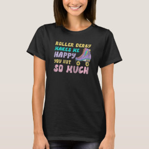 Camiseta Derby Sobre Rodas Feminino Me Faz Feliz Retro 90s