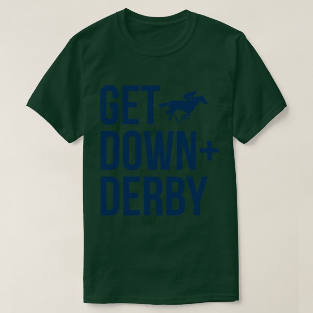 Camiseta Derby Time Horse Racing Men As Mulheres Teimosas T (Frente do Design)
