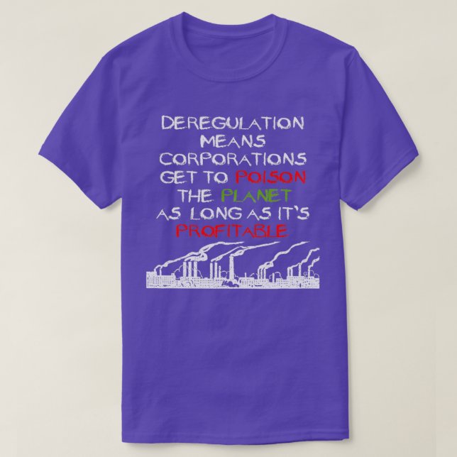 Camiseta Deregulation Means  (Frente do Design)