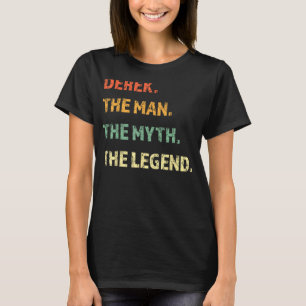 Camiseta Derek O Homem O Mito A Lenda Personalizou O Nome