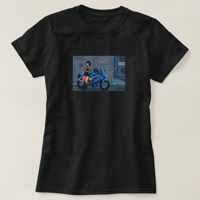 Camiseta Deriva Noturna Chuvosa (Frente do Design)