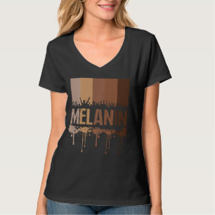 Camiseta Derivando Melanina Tee Para Mulheres Homens Orgulh