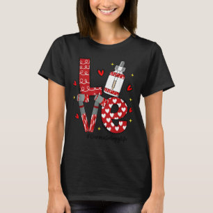 Camiseta Dermatologia da Vida Corações Engraçado