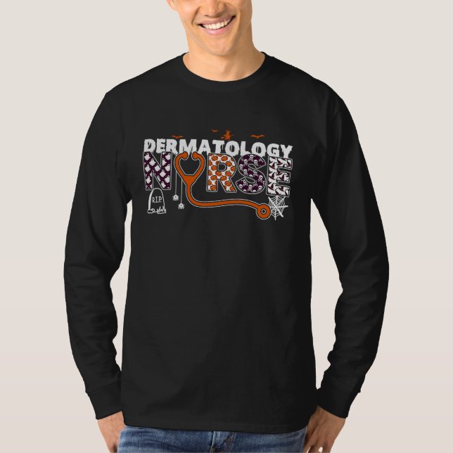 Camiseta Dermatology Nurse And Dermatologists For A Hallowe (Frente)