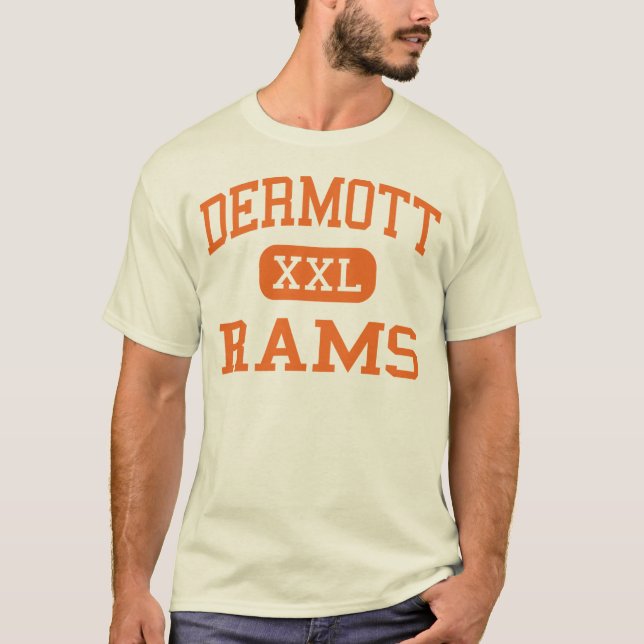 Camiseta Dermott - ram - segundo grau - Dermott Arkansas (Frente)
