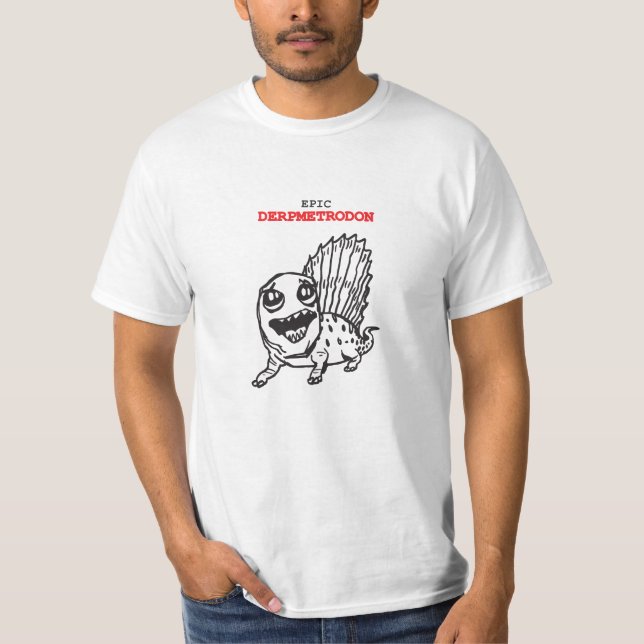 Camiseta Derpmetrodon épico (Frente)