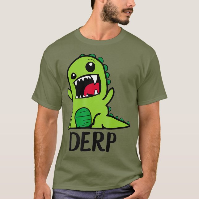 Camiseta Derpy Dino Derp Dinossaur Derpy Dinossaur Derpy Di (Frente)