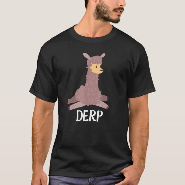 Camiseta Derpy Llama Derp Llama (Frente)