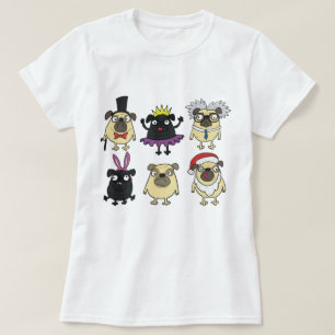 Camiseta Derpy Pugs Em Figurinos
