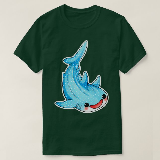 Camiseta Derpy Whale Shark (Frente do Design)