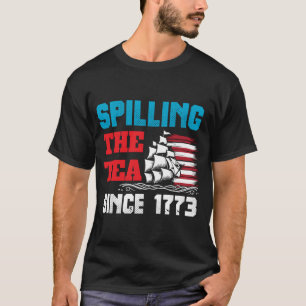Camiseta Derramando o Chá Desde 1773 4 de Julho