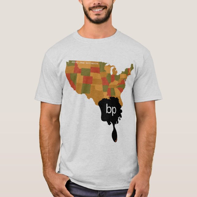 Camiseta Derramar de óleo de BP (Frente)