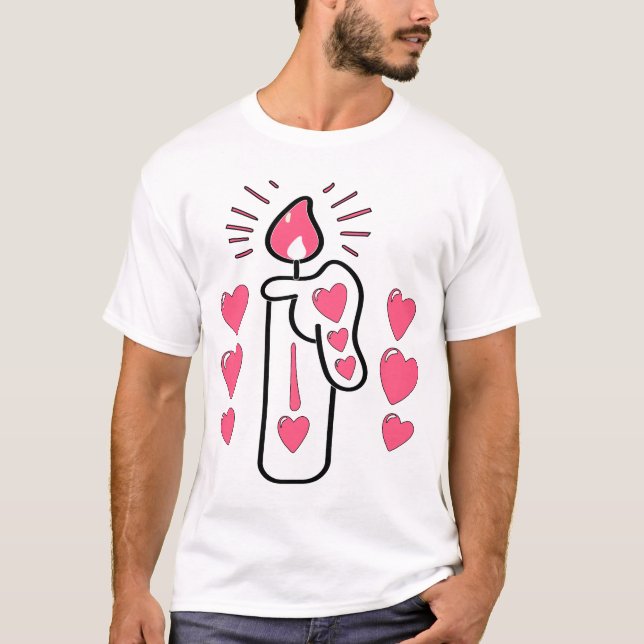 Camiseta derrame femme pour la Santo-Valentin 2025 (Frente)
