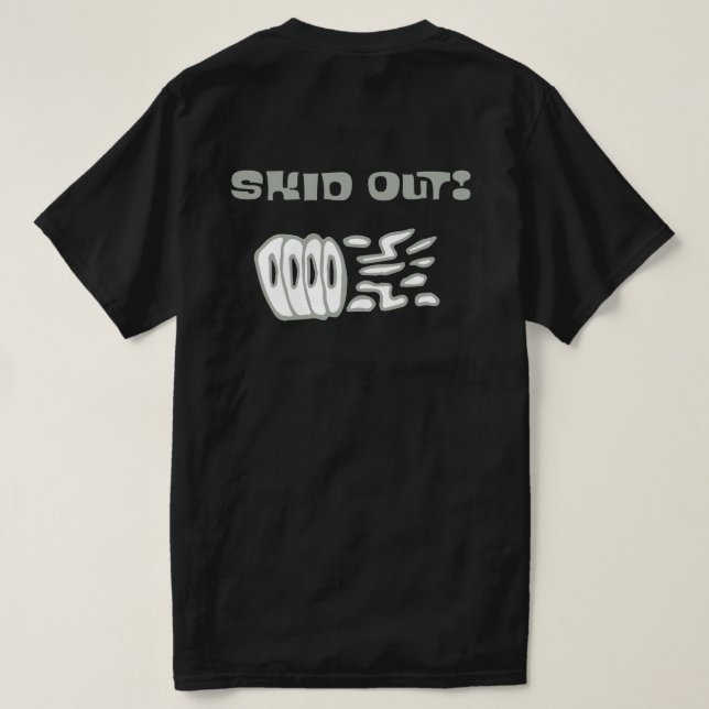 Camiseta Derrape Fora! (Verso do Design)
