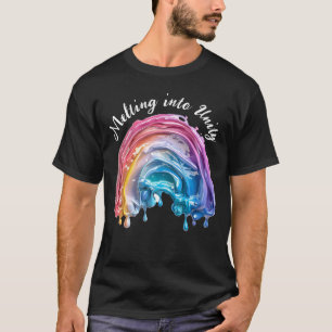 Camiseta Derreter na Unidade, um amor, muitas cores design