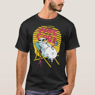 Camiseta Derreter Snowman Tão quente a ser legal