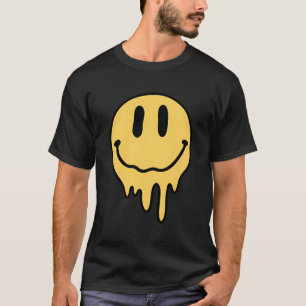 Camiseta Derreter sorriso amarelo Engraçado Sorriso Derreti