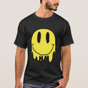 Camiseta Derreter sorriso amarelo Engraçado Sorriso Derreti