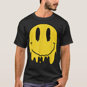 Camiseta Derreter sorriso amarelo Engraçado Sorriso Derreti