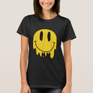 Camiseta Derreter sorriso amarelo Engraçado Sorriso Derreti