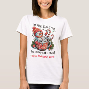 Camiseta Derretimento personalizado do derretimento de Nata