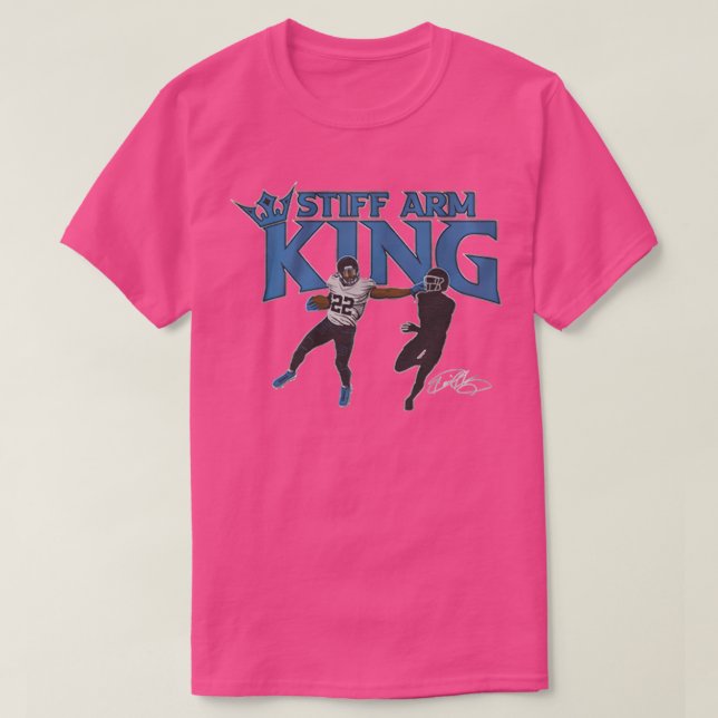 Camiseta Derrick Henry stiff arm king (Frente do Design)
