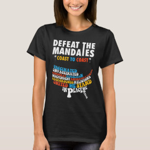Camiseta Derrota Os Mandatos Anti-Vacinação La Derrota O
