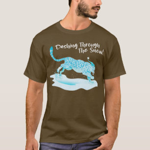 Camiseta Derrubando Através do Leopardo da Neve