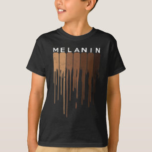 Camiseta Derrubando Melanin Orgulho Negro História Negra En