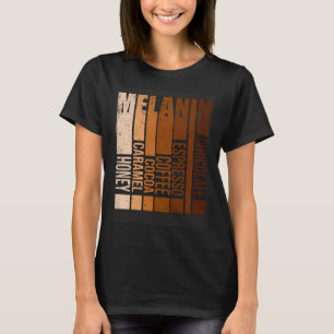 Camiseta Derrubando Melanina História Negra Mês Homens Negr