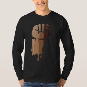 Camiseta Derrubando Melanina Homens África História Negra M