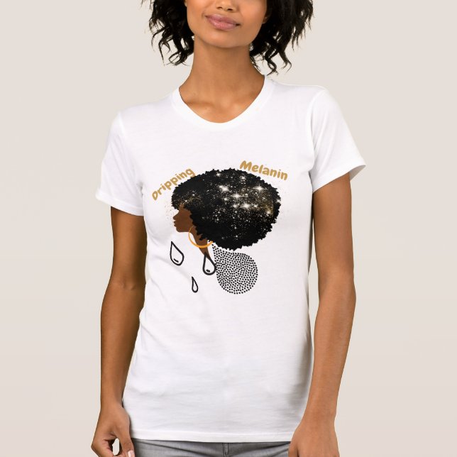 Camiseta Derrubando Melanina T-Shirt (Frente)
