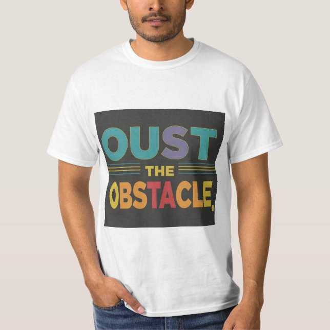Camiseta derrubar o obstáculo (Frente)