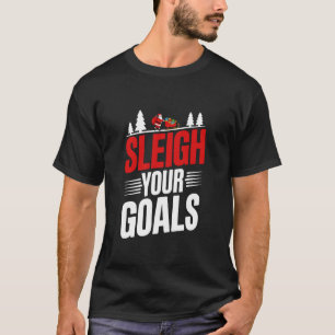 Camiseta Derrube Seus Objetivos Papai Noel Merry Christmas