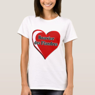 Camiseta DES Flandres de Bouvier no coração para amantes