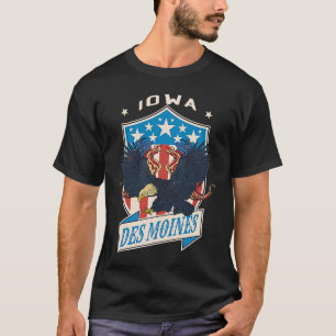 Camiseta Des Moines City National Iowa Day
