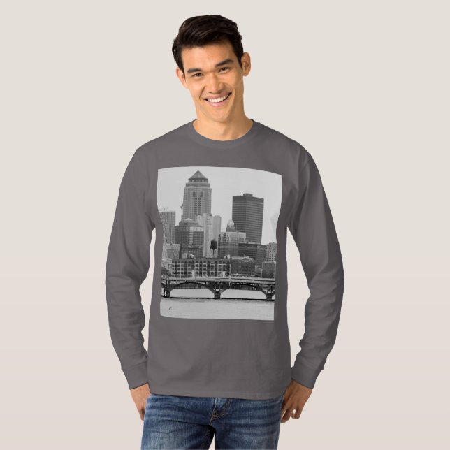 Camiseta Des Moines em t&c T-Shirt (Frente Completa)