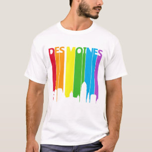 Camiseta Des Moines Rainbow T-Shirt