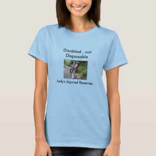 Camiseta Desabilitou nao descartável